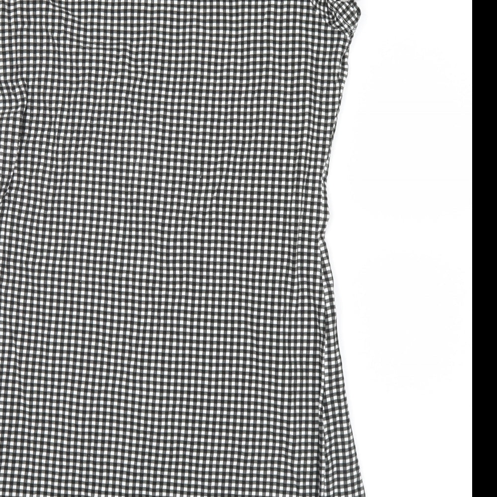 Atmosphere Womens Black Check  T-Shirt Dress  Size 18