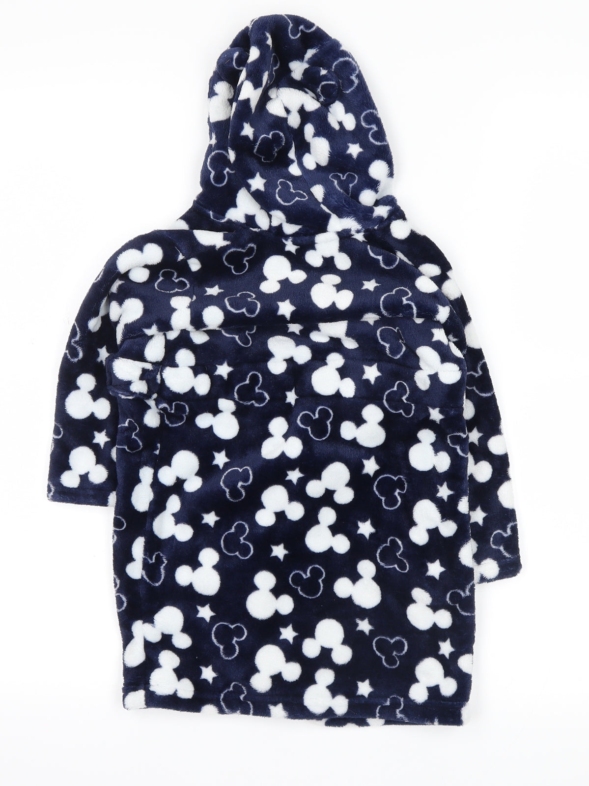 Disney  Blue Polka Dot  Babydoll Robe Size 18-24 Months  - mickey mouse