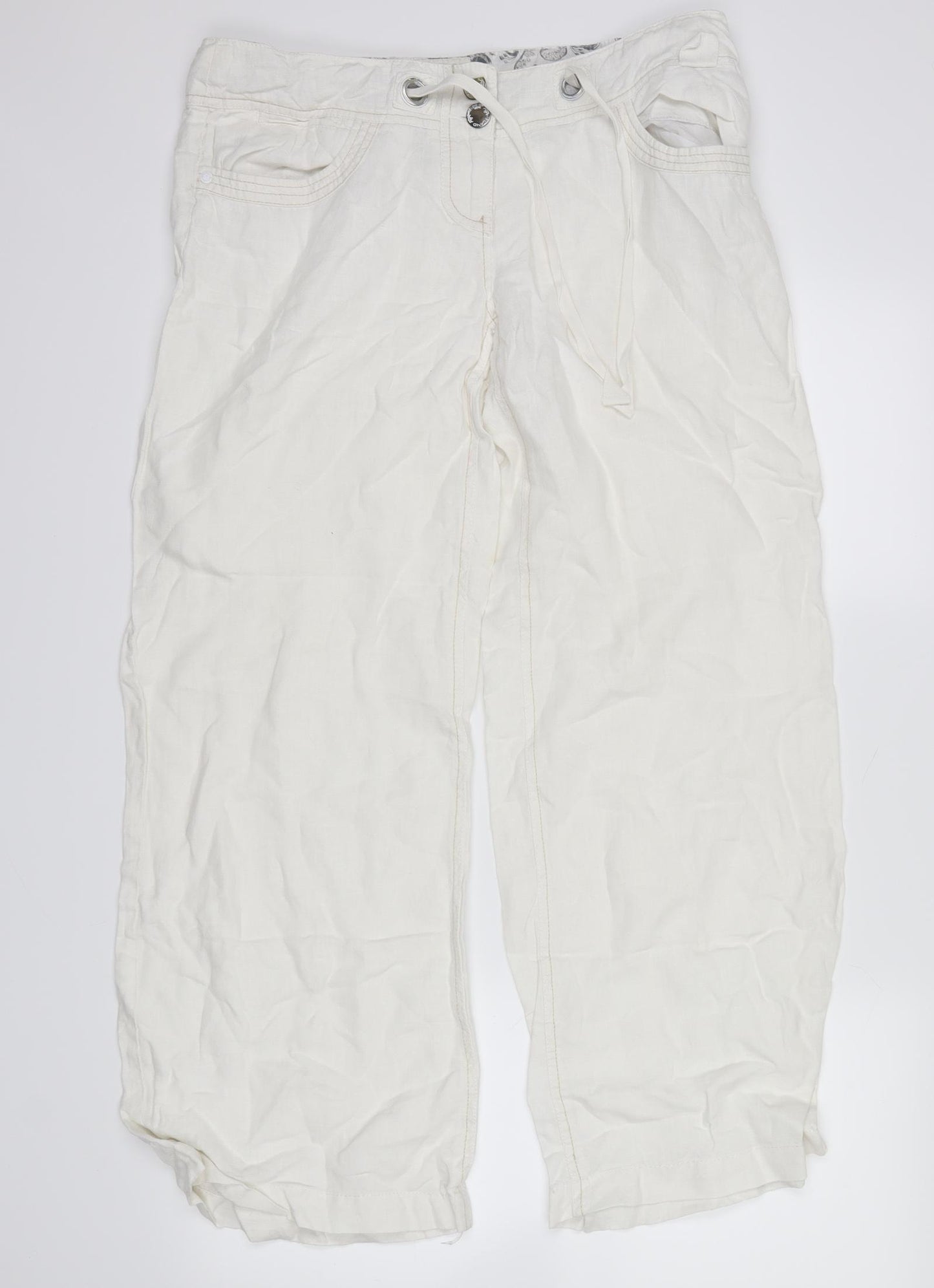 River Island Womens White   Trousers  Size 12
