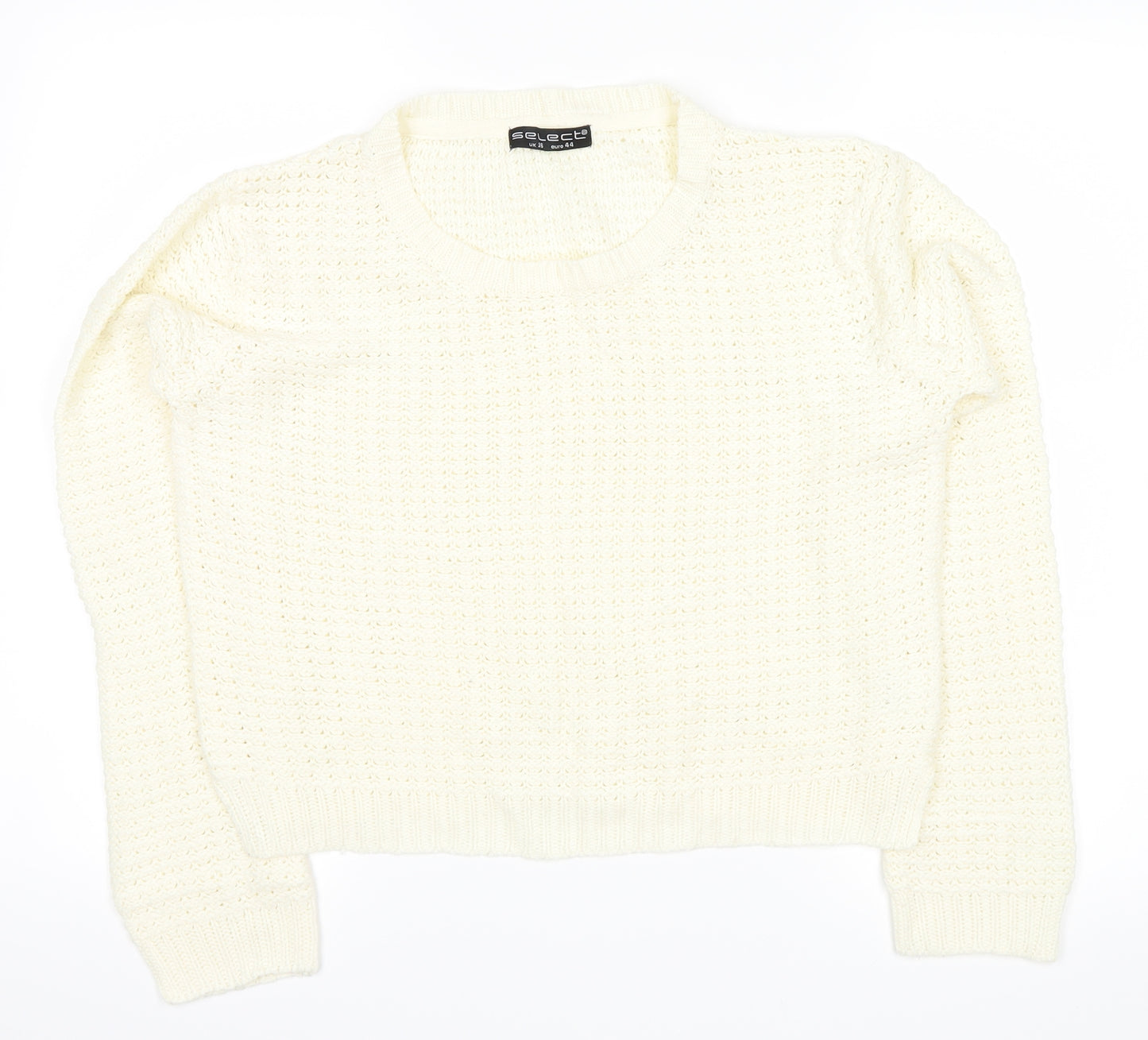 Select Womens White   Pullover Jumper Size 16