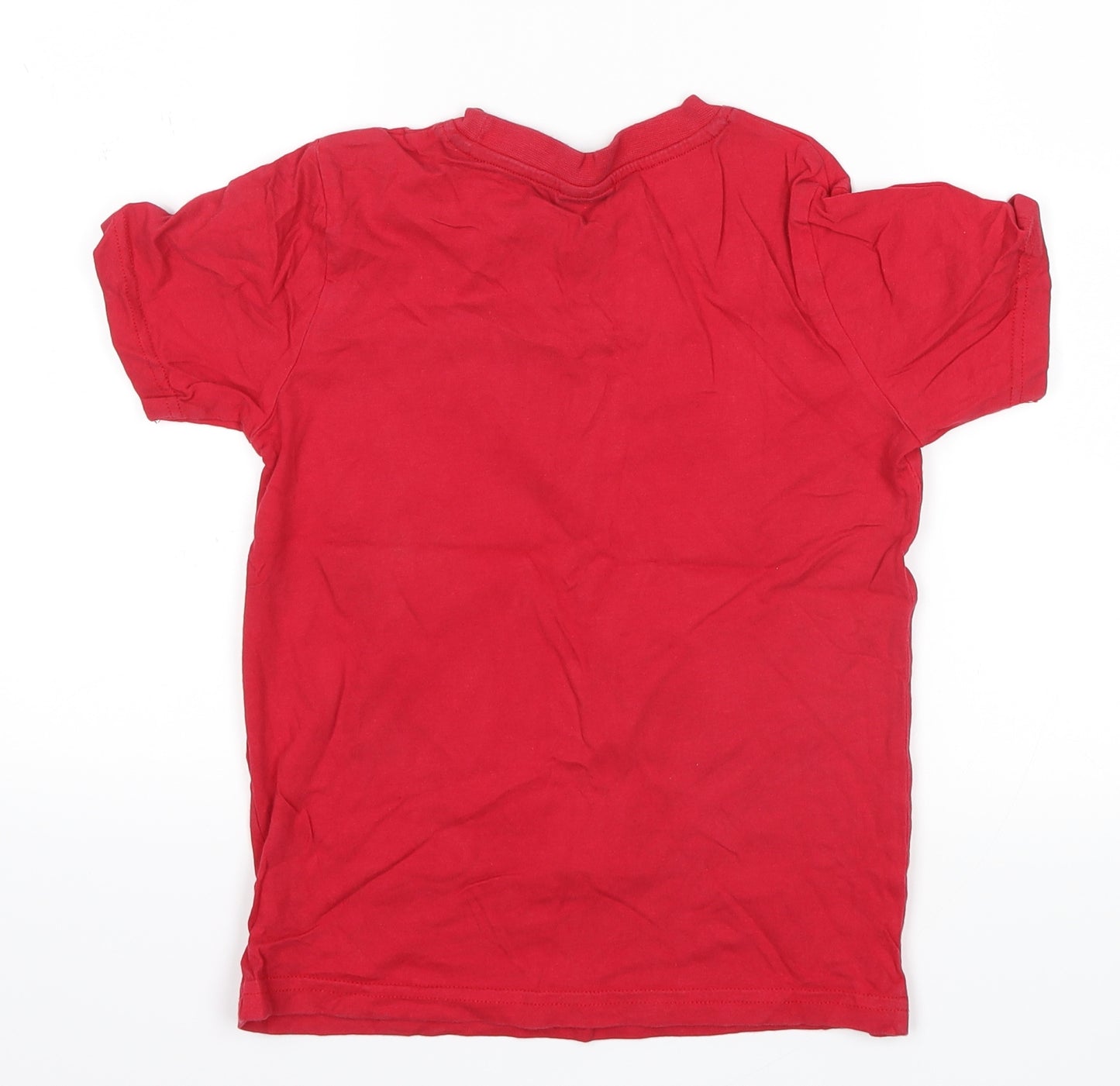 George Boys Red   Basic T-Shirt Size 6-7 Years  - lego star wars