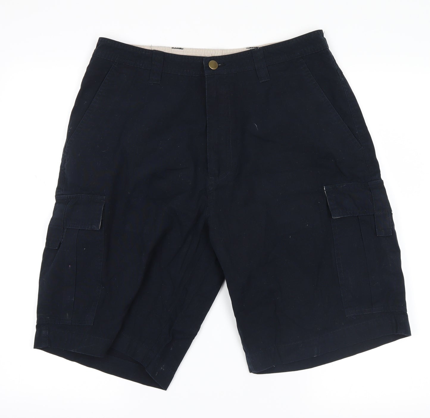 st bernards Mens Blue   Cargo Shorts Size 32 in