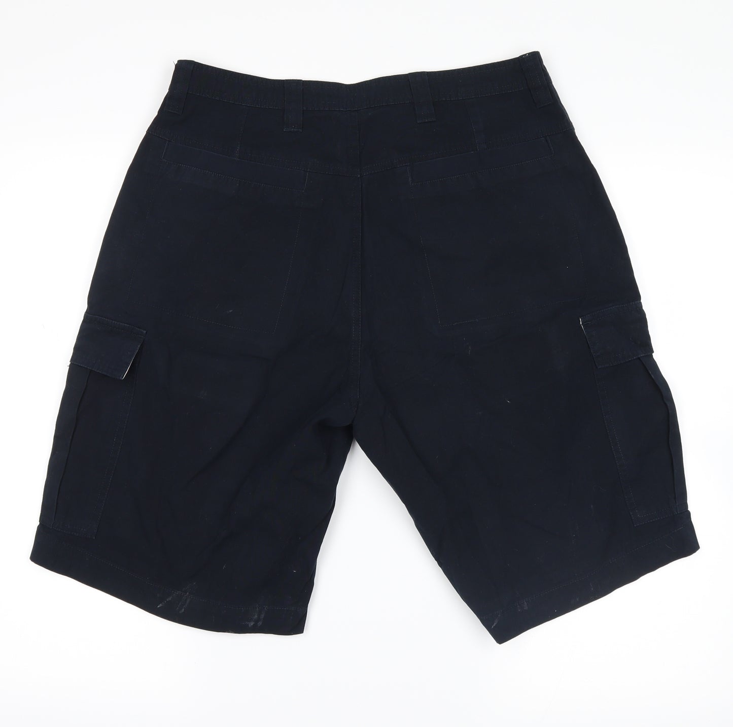 st bernards Mens Blue   Cargo Shorts Size 32 in