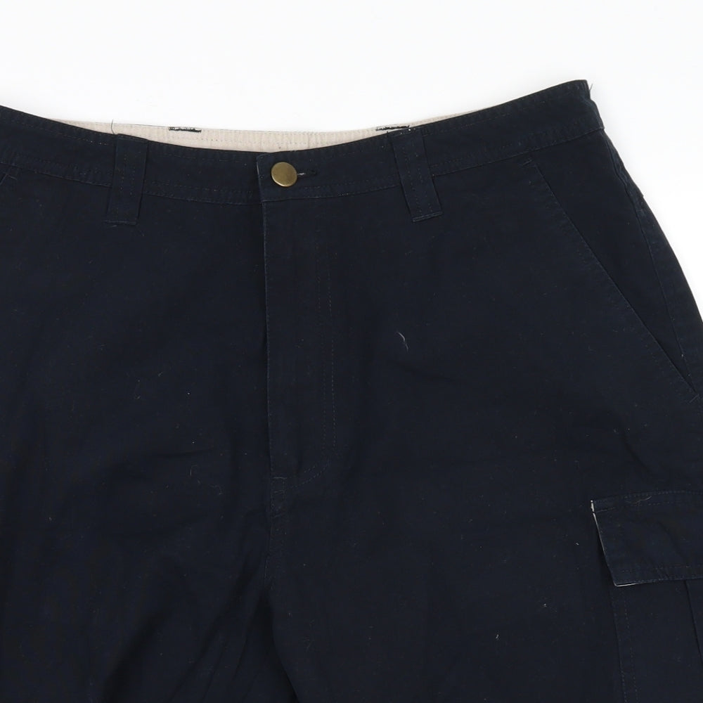 st bernards Mens Blue   Cargo Shorts Size 32 in