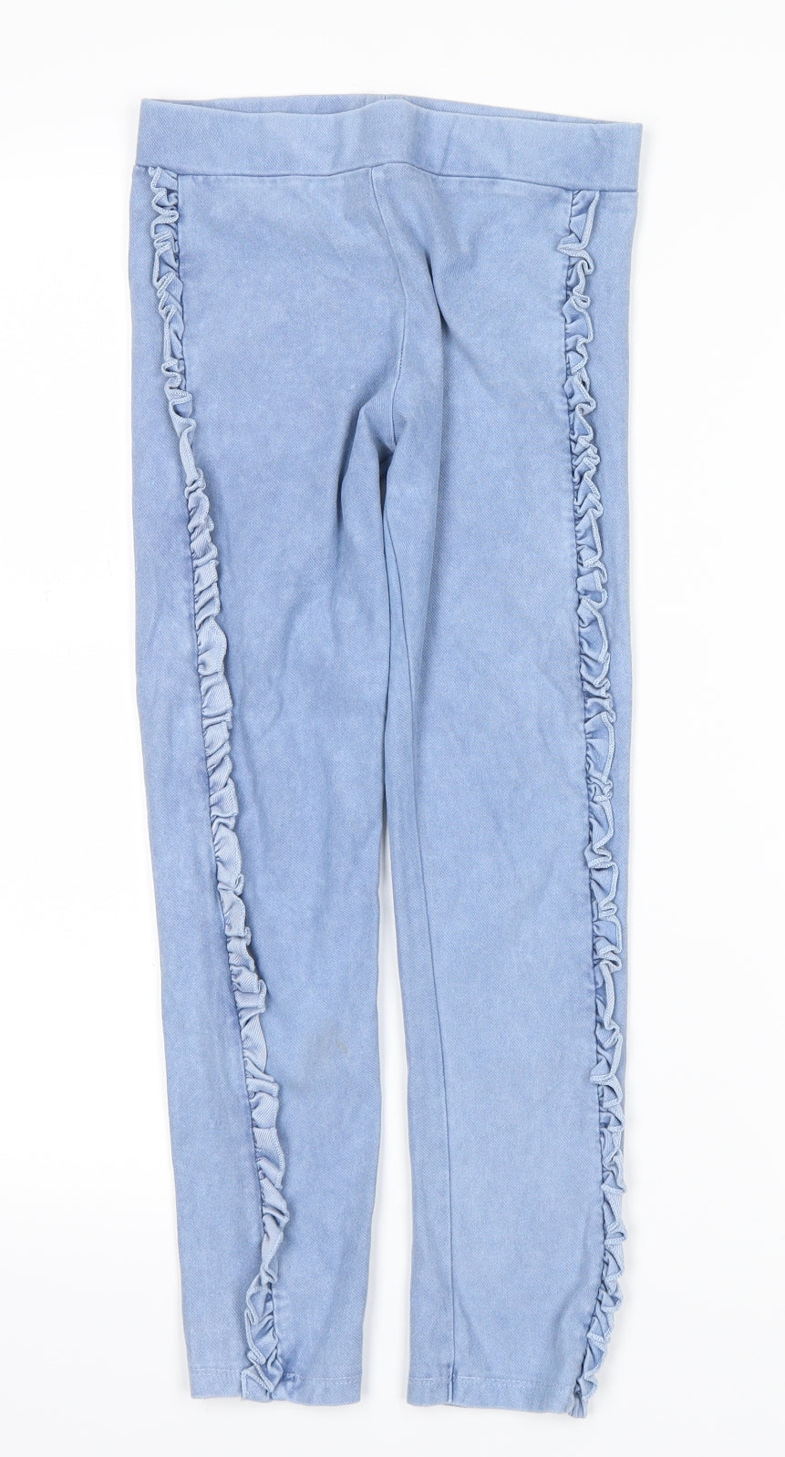 River Island Girls Blue   Pedal Pusher Trousers Size 7-8 Years