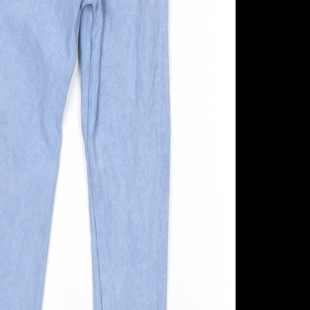 River Island Girls Blue   Pedal Pusher Trousers Size 7-8 Years