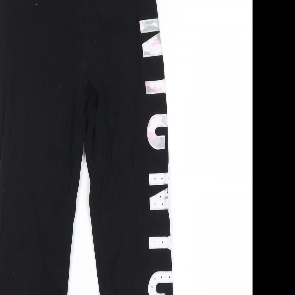 Primark Girls Black   Pedal Pusher Trousers Size 9-10 Years - NYC