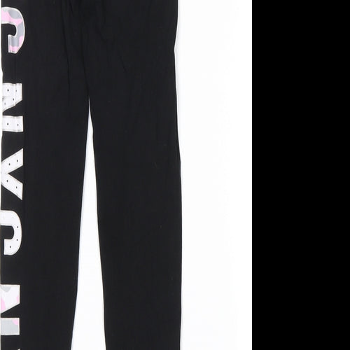Primark Girls Black   Pedal Pusher Trousers Size 9-10 Years - NYC