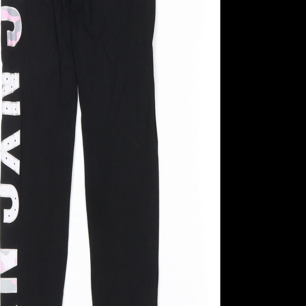 Primark Girls Black   Pedal Pusher Trousers Size 9-10 Years - NYC