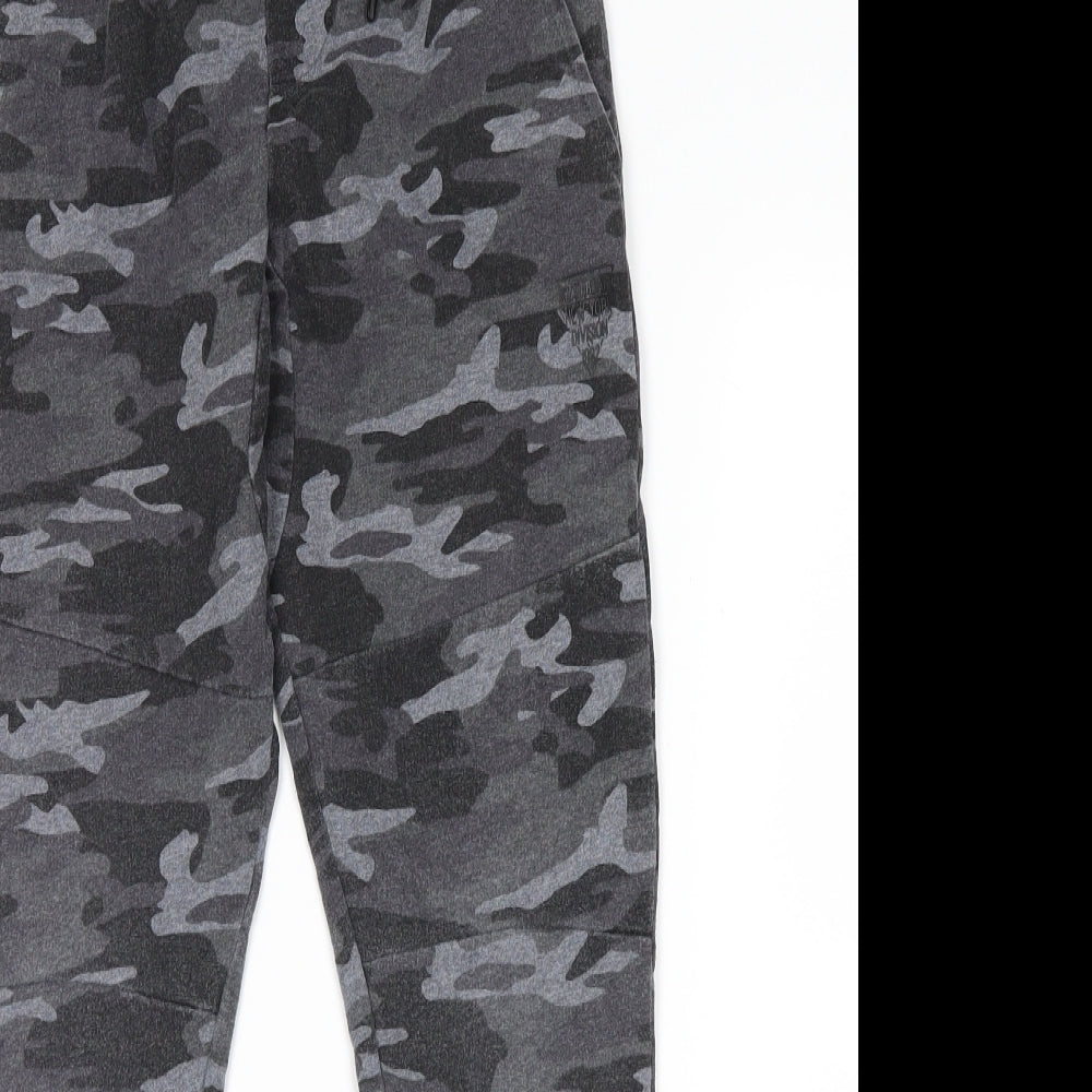 George Boys Grey Camouflage  Sweatpants Trousers Size 10-11 Years