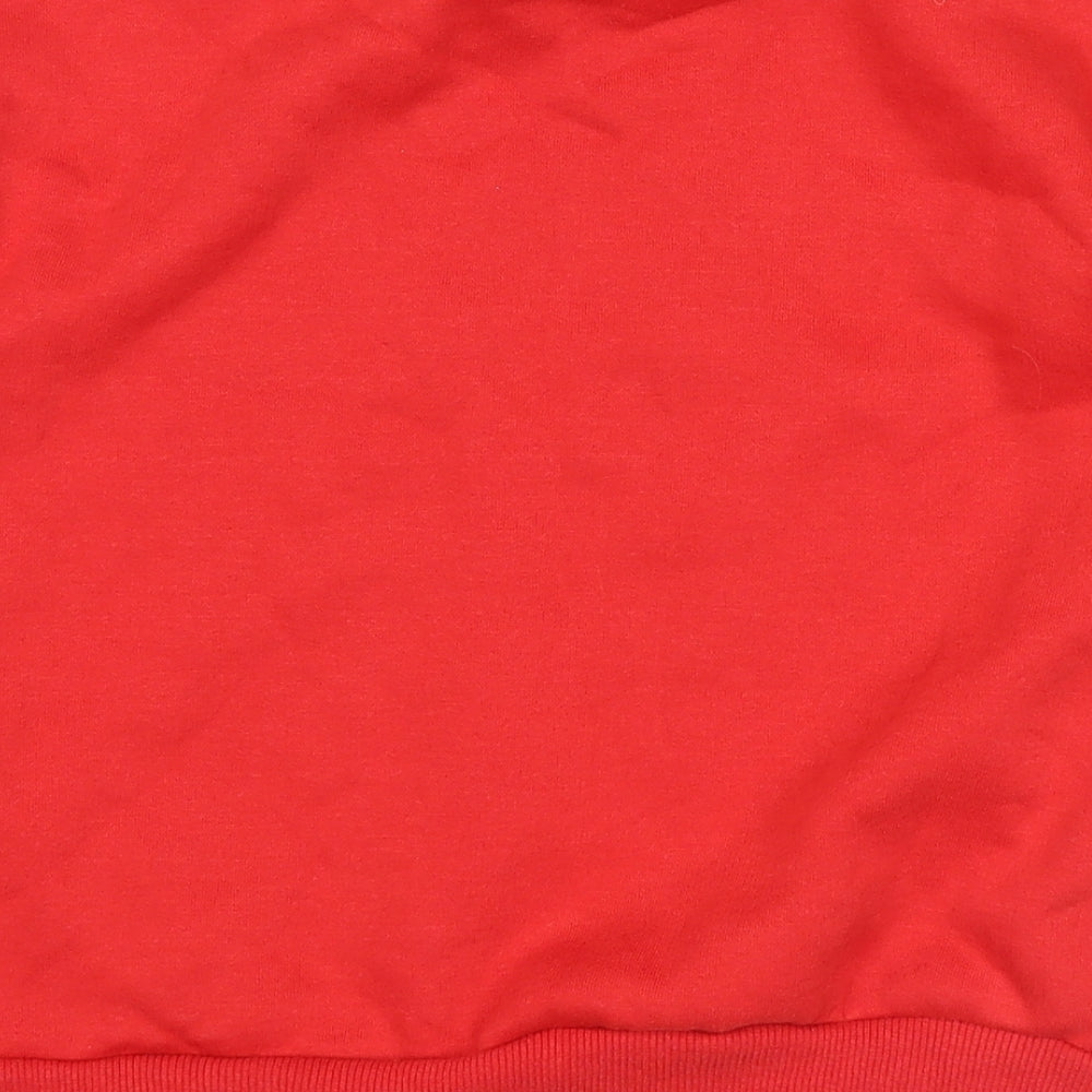 Primark Girls Red   Pullover Sweatshirt Size 9-10 Years  - mickey christmas
