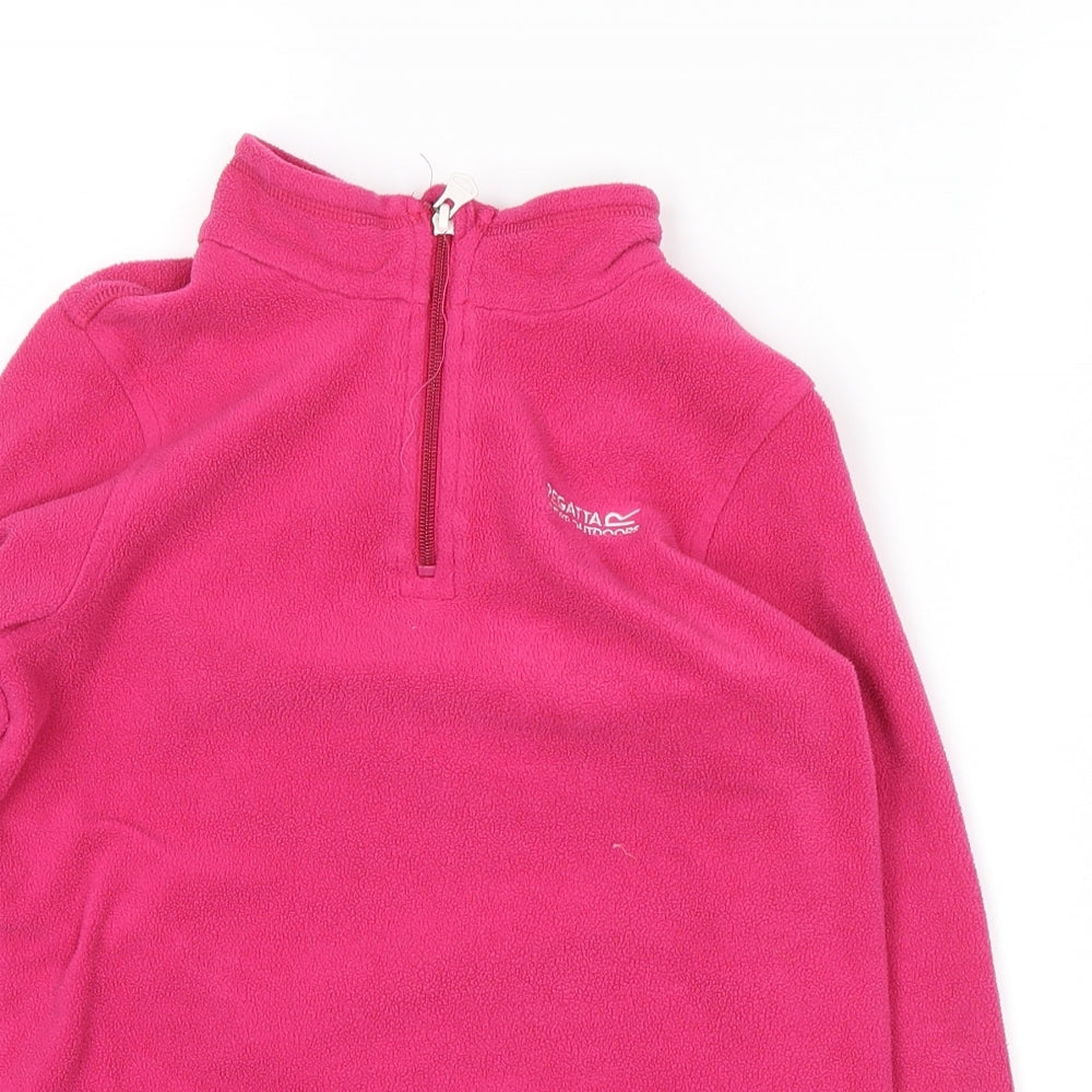 Regatta Girls Pink  Fleece Pullover Jumper Size 9-10 Years