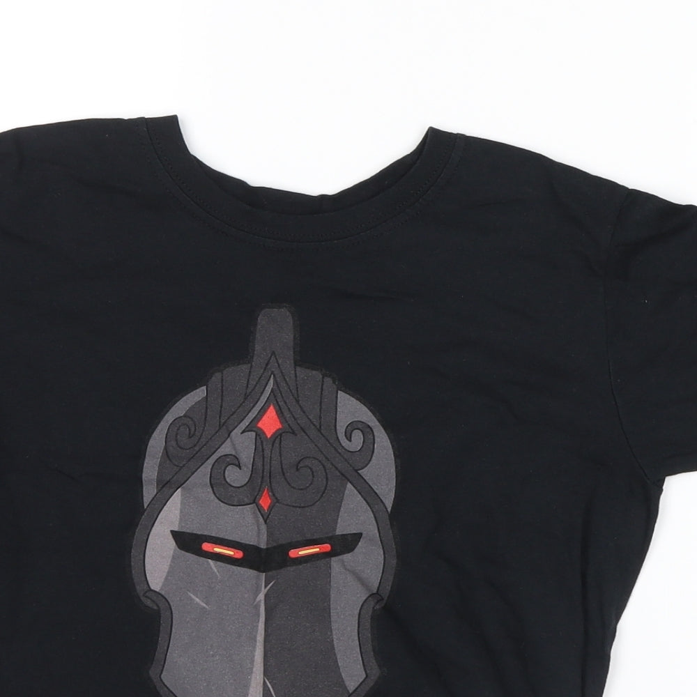 fortnite Boys Black   Basic T-Shirt Size L