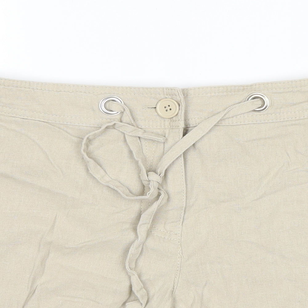 Papaya Womens Beige   Cargo Shorts Size 14