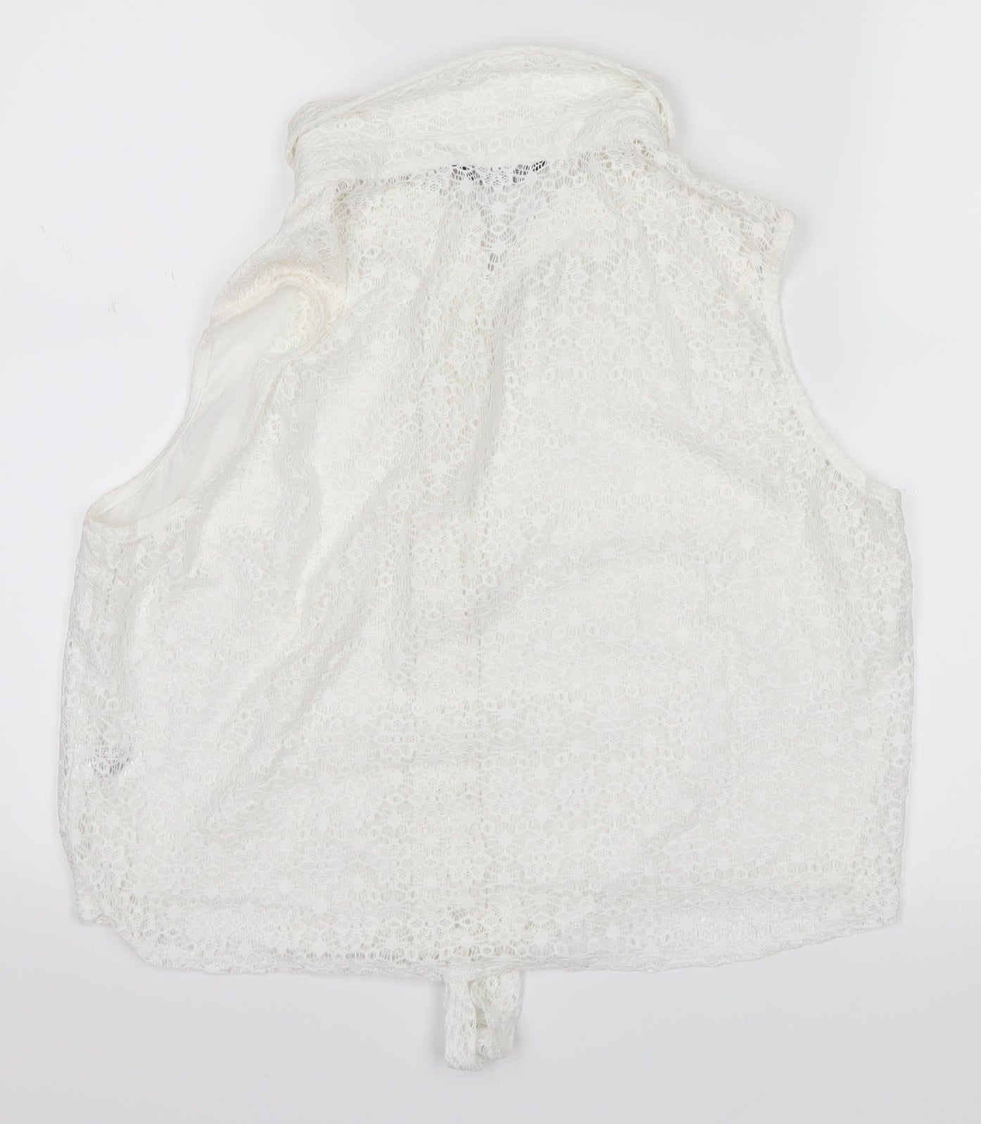 Select Womens White   Basic Tank Size 16