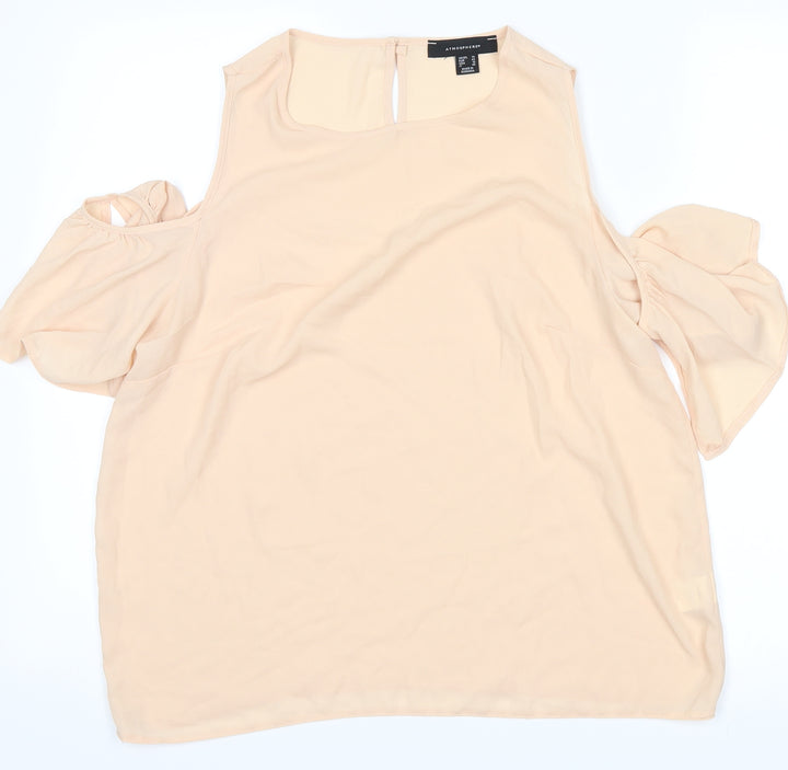 Atmosphere Womens Beige   Basic Blouse Size 14
