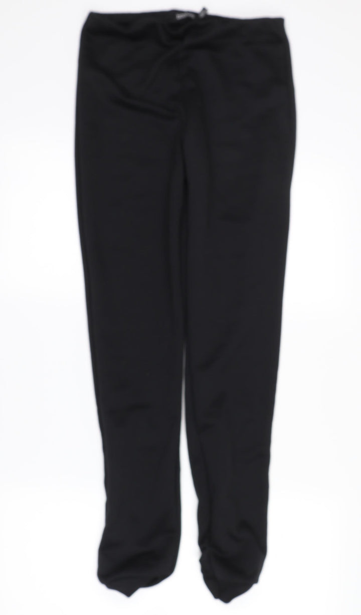 Boohoo Womens Black Sweatpants Trousers Size 10