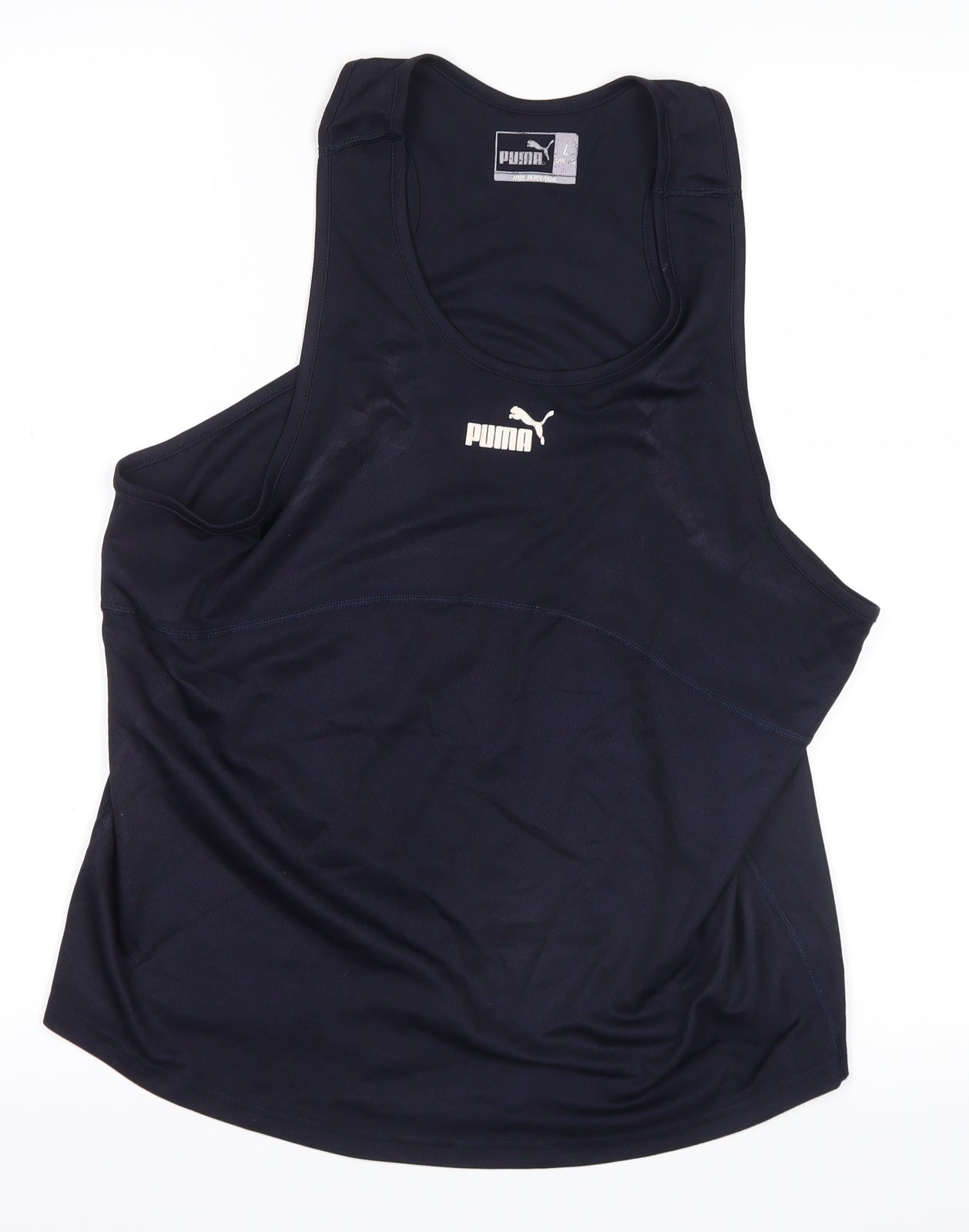 PUMA Womens Blue   Basic Tank Size L