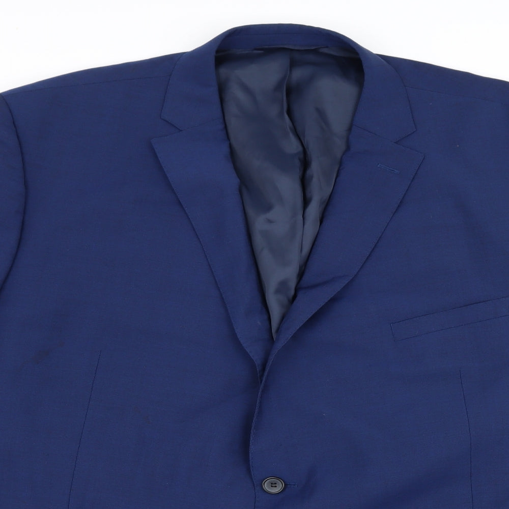 Moss 1851 Mens Blue   Jacket Suit Jacket Size 54