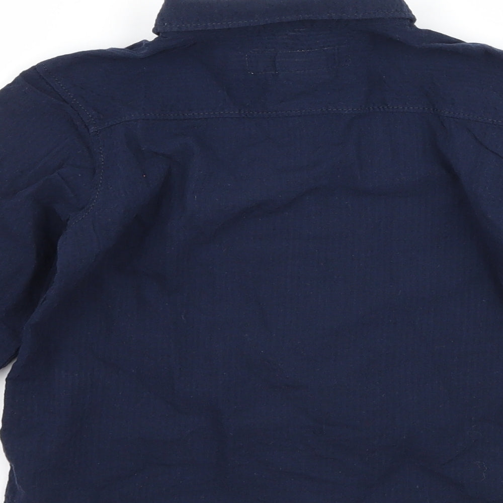 H&M Boys Blue Striped  Basic Button-Up Size 3-4 Years