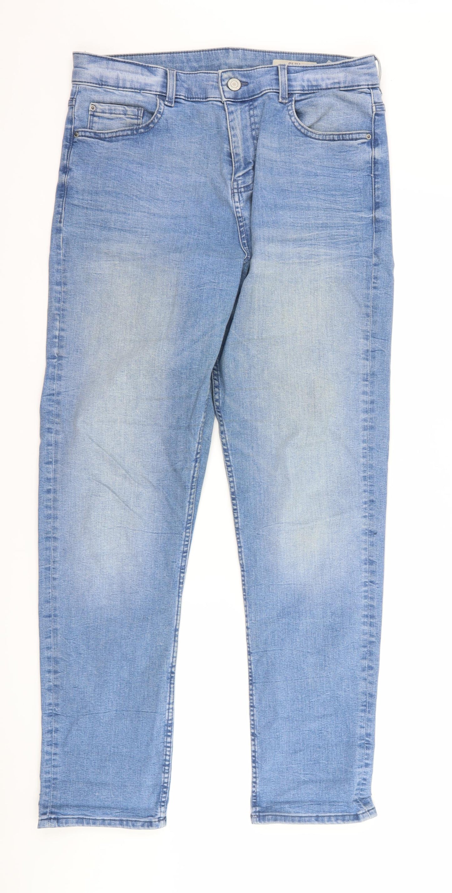 Marks and Spencer Womens Blue  Denim Skinny Jeans Size 14 L31 in