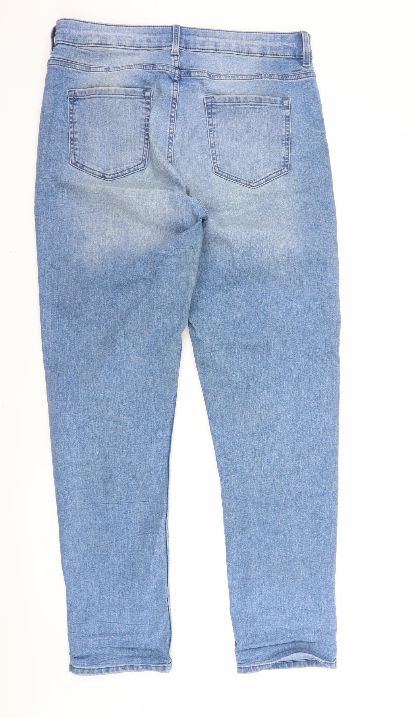 Marks and Spencer Womens Blue  Denim Skinny Jeans Size 14 L31 in