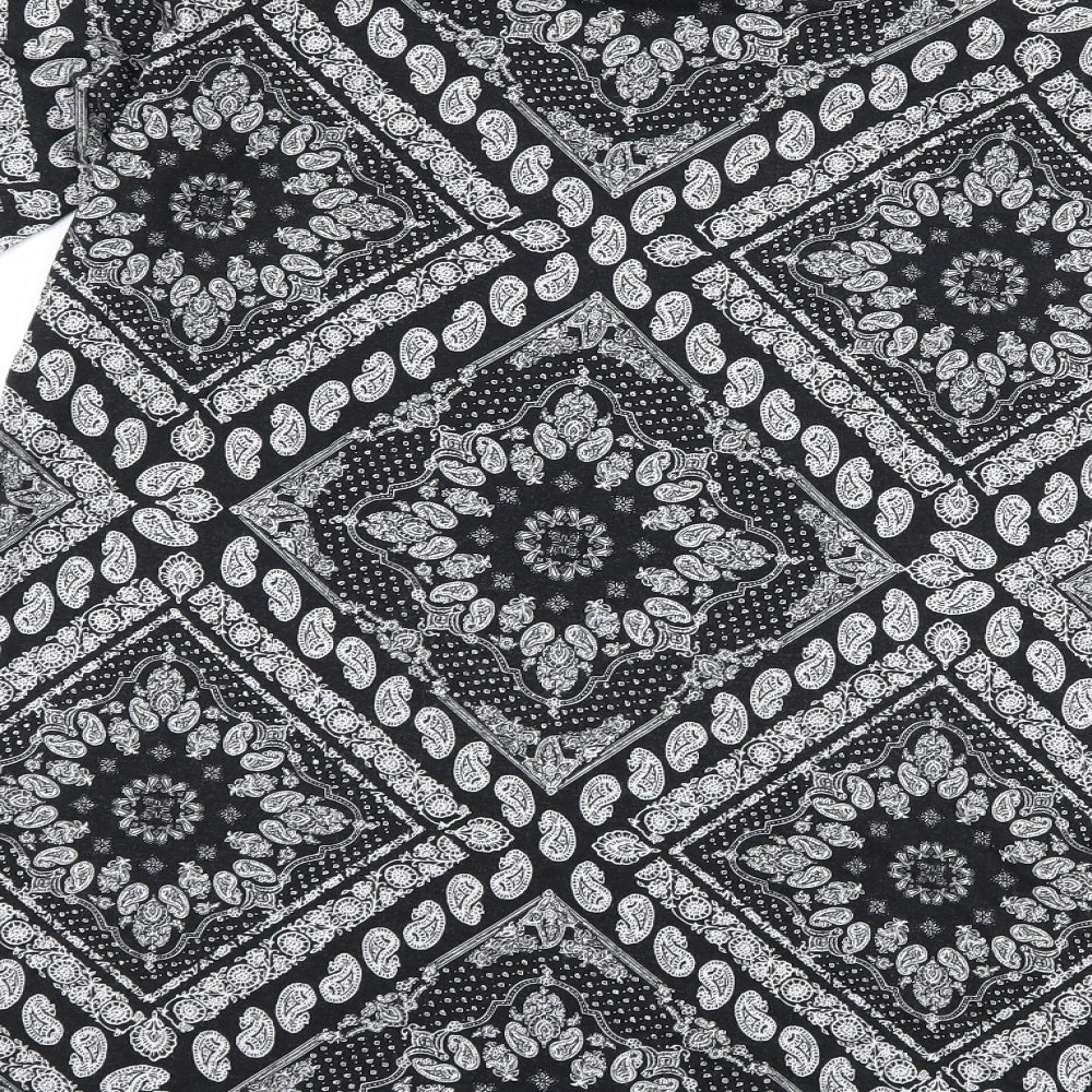 George Womens Black Paisley  Shift  Size 10