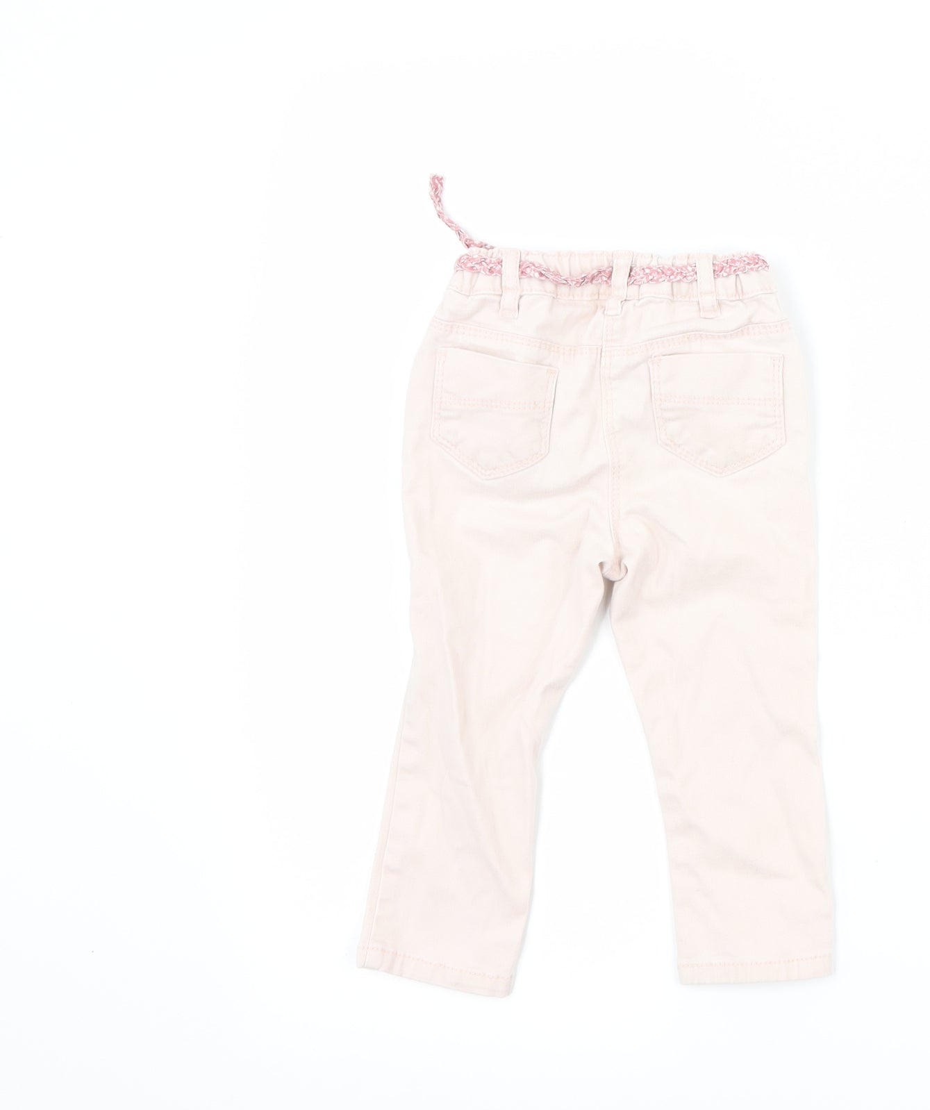 NEXT Girls Pink  Denim Capri Jeans Size 12-18 Months
