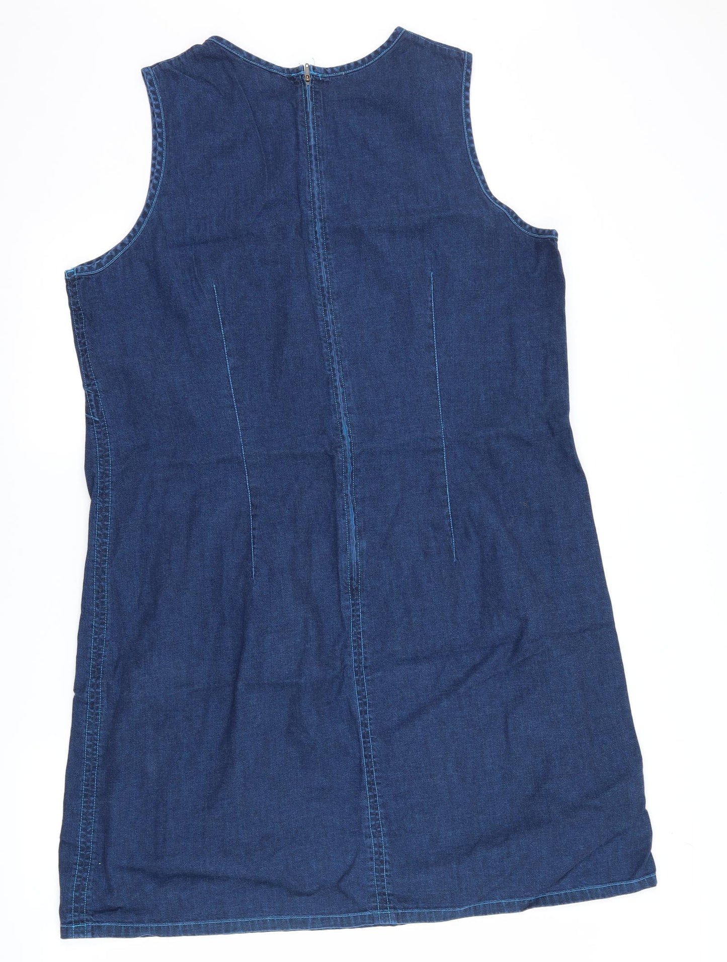 Marks and Spencer Womens Blue  Denim Tank Dress  Size 20