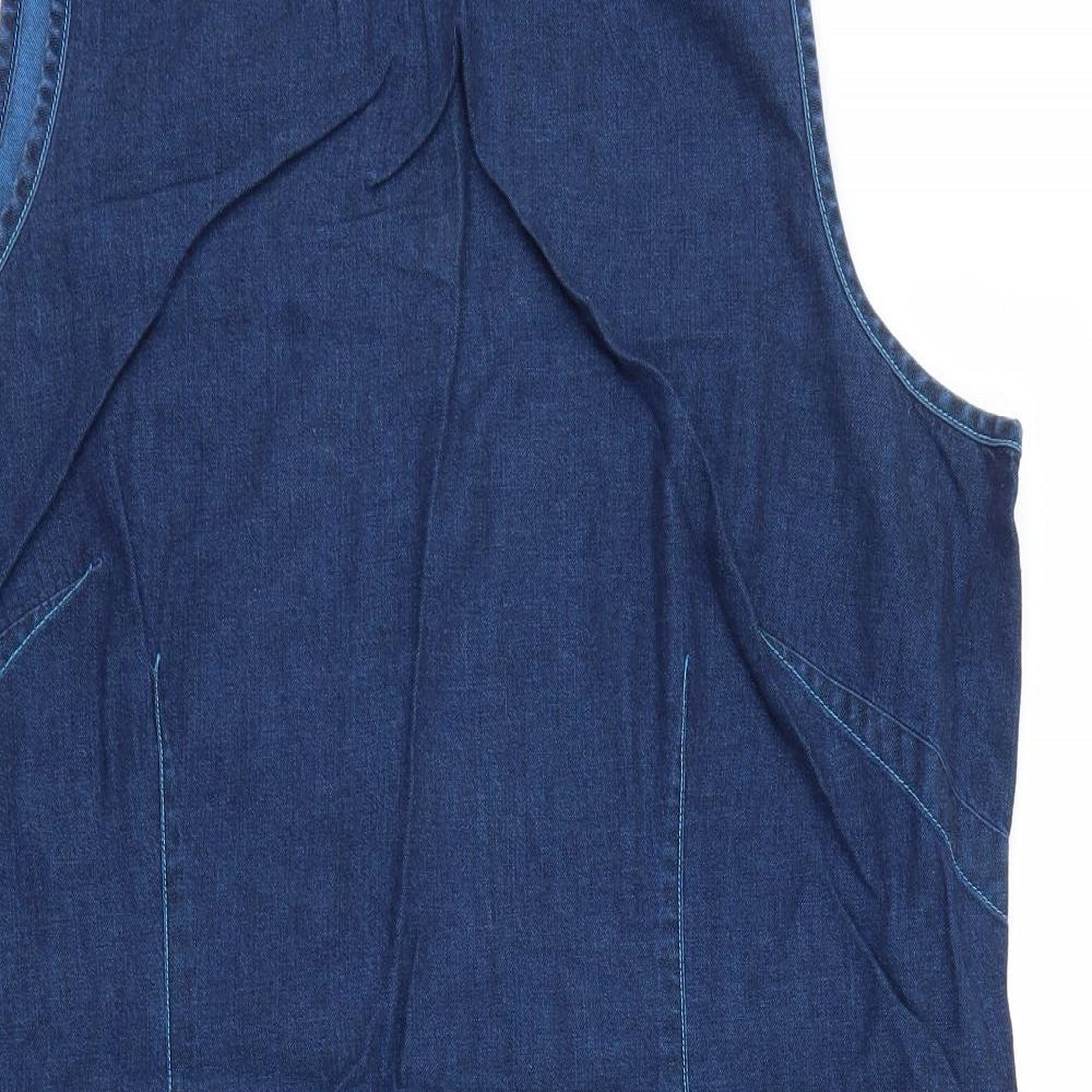 Marks and Spencer Womens Blue  Denim Tank Dress  Size 20