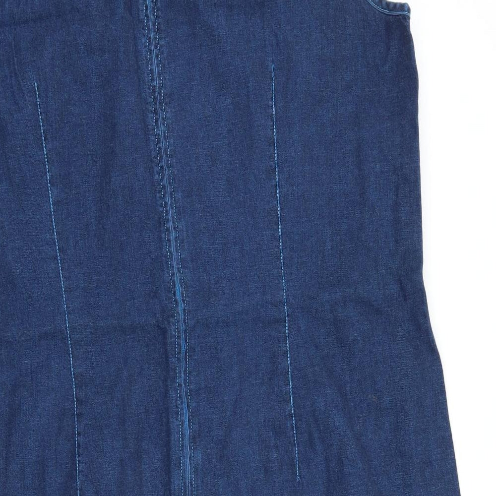 Marks and Spencer Womens Blue  Denim Tank Dress  Size 20