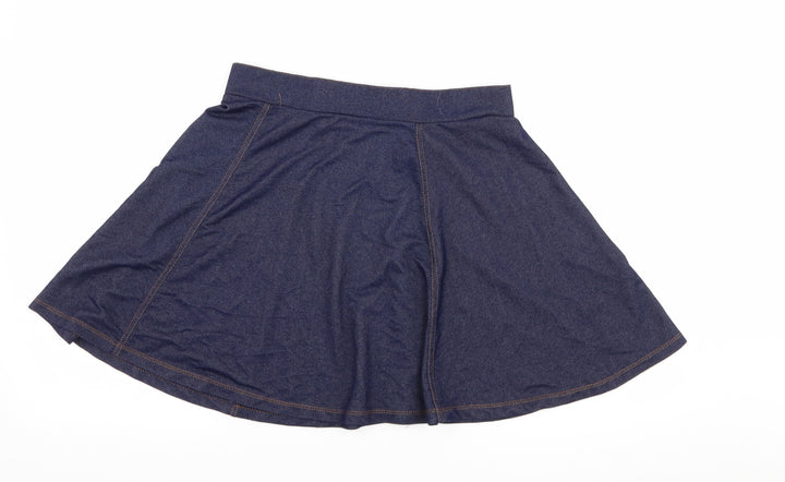 H&M Womens Blue A-Line Skirt Size S