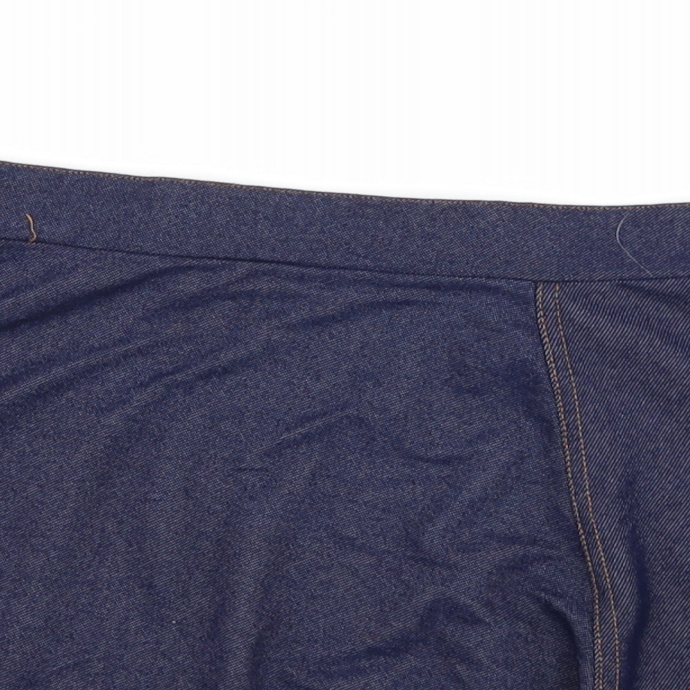 H&M Womens Blue   A-Line Skirt Size S