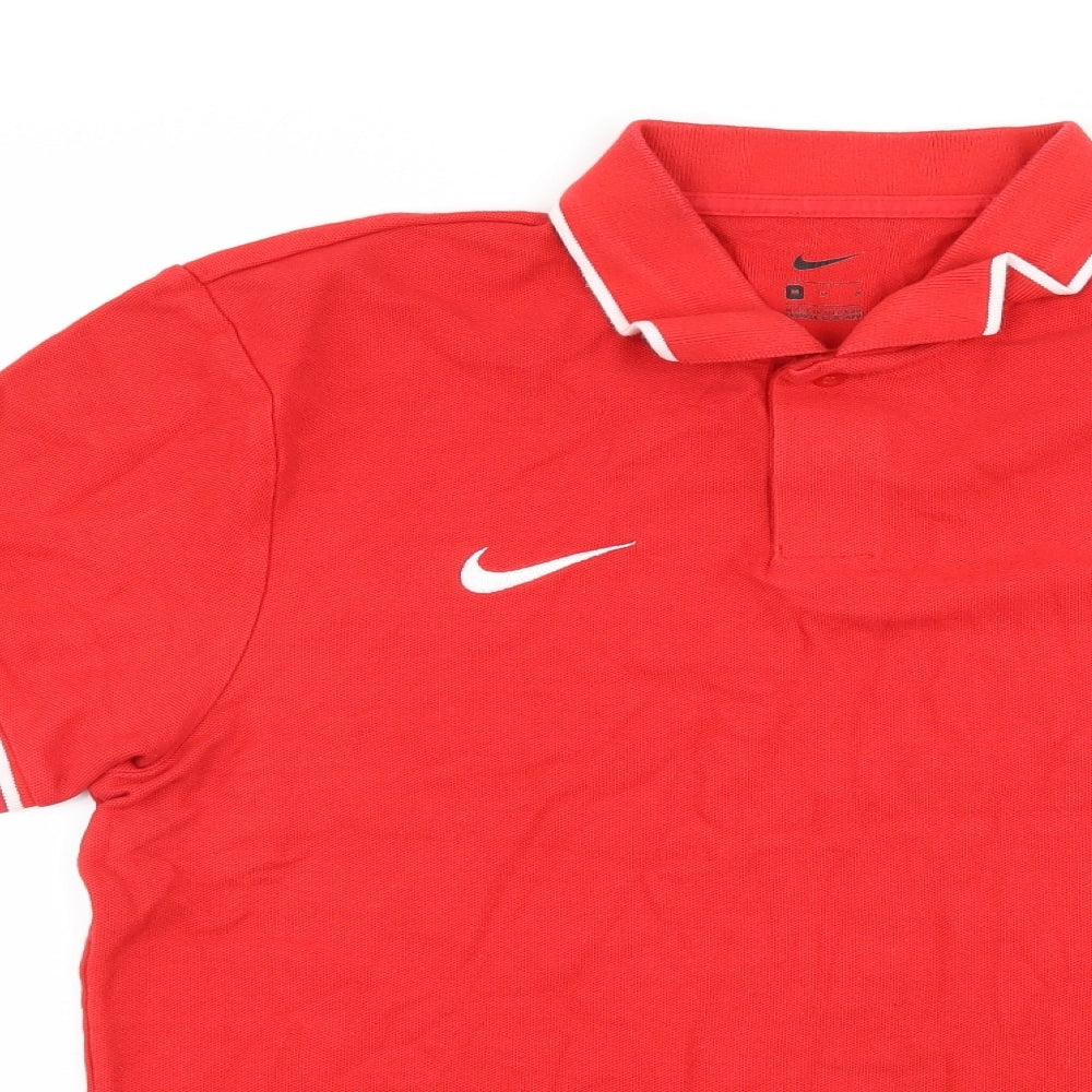Nike Mens Red    Polo Size M