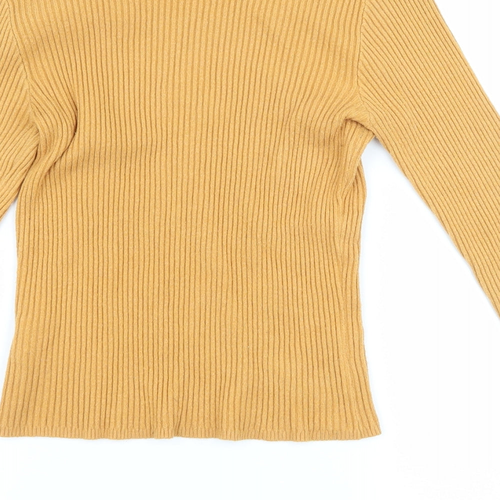 Primark Womens Yellow   Pullover Jumper Size L