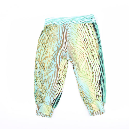 Twill Twenty Two Womens Blue Striped  Cropped Trousers Size L L20 in