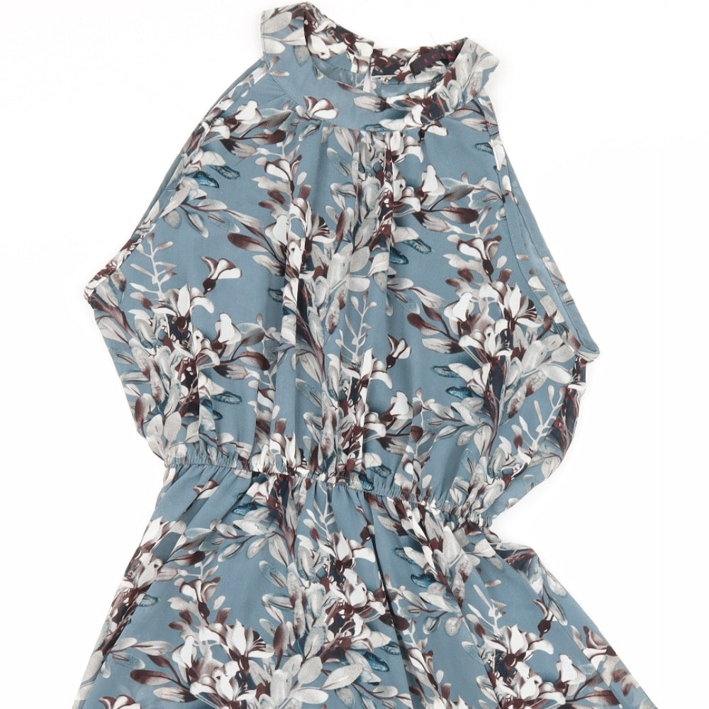 tenki Womens Blue Floral  A-Line  Size 14