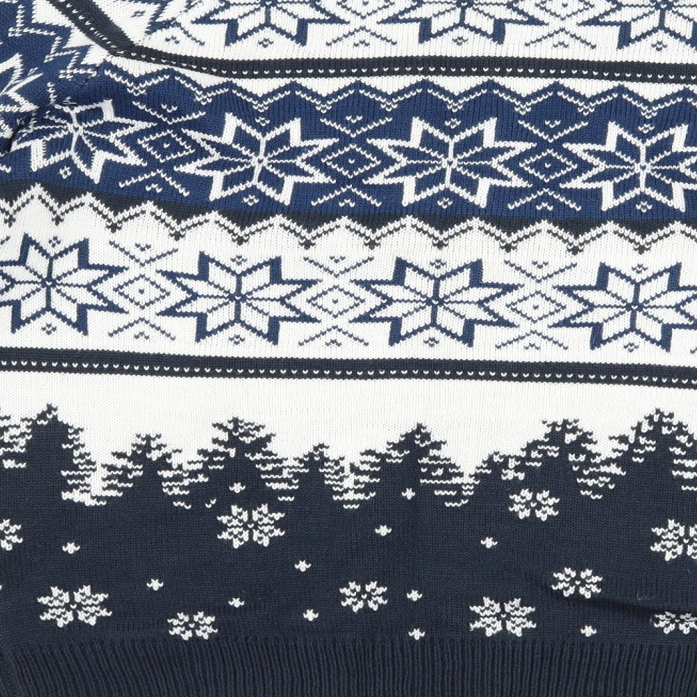 TU Mens Blue   Pullover Jumper Size S  - Coca Cola Holidays are coming