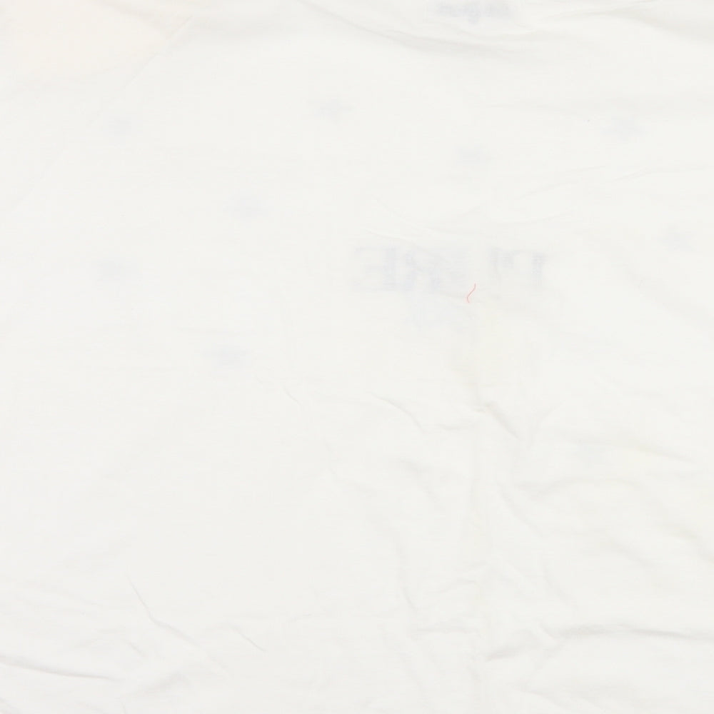 bavardage Womens White   Basic T-Shirt One Size  - pure 100% life