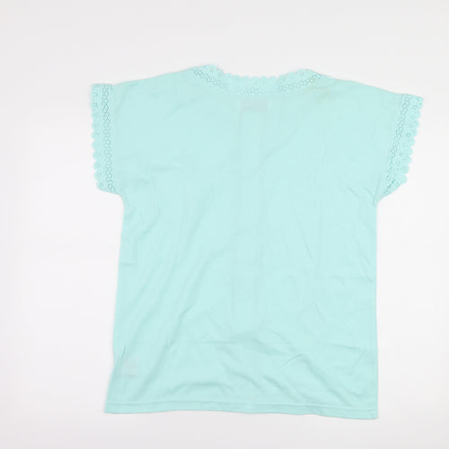 nuggets Womens Blue   Basic Button-Up One Size