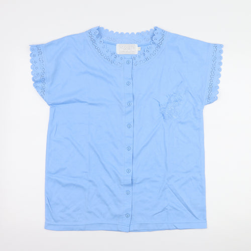 nuggets Womens Blue   Basic Button-Up One Size
