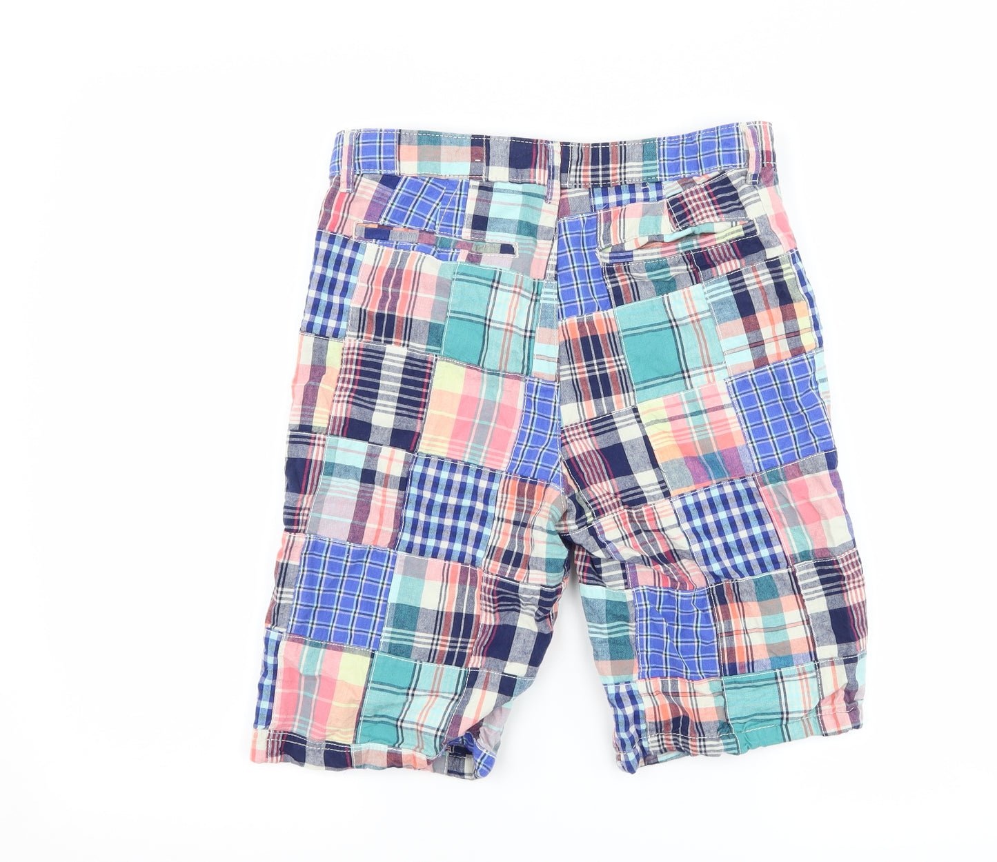 place Boys Blue Check  Bermuda Shorts Size 14 Years