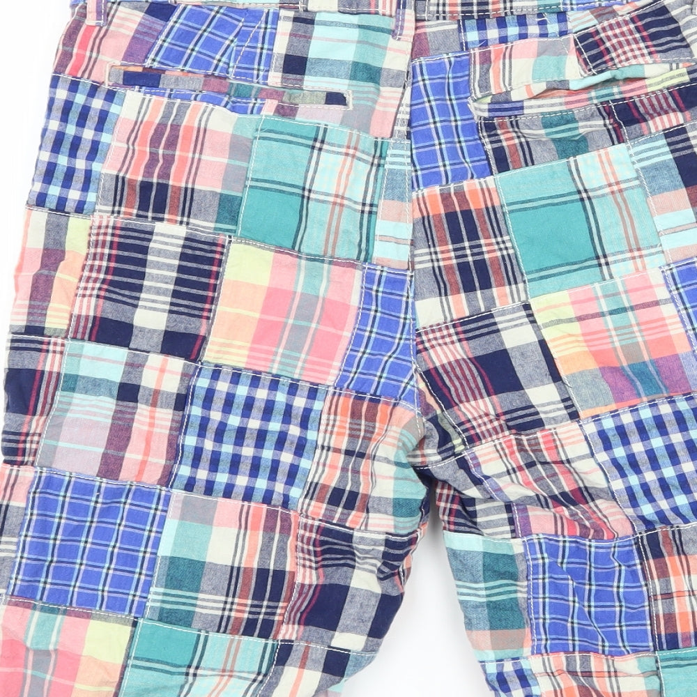 place Boys Blue Check  Bermuda Shorts Size 14 Years