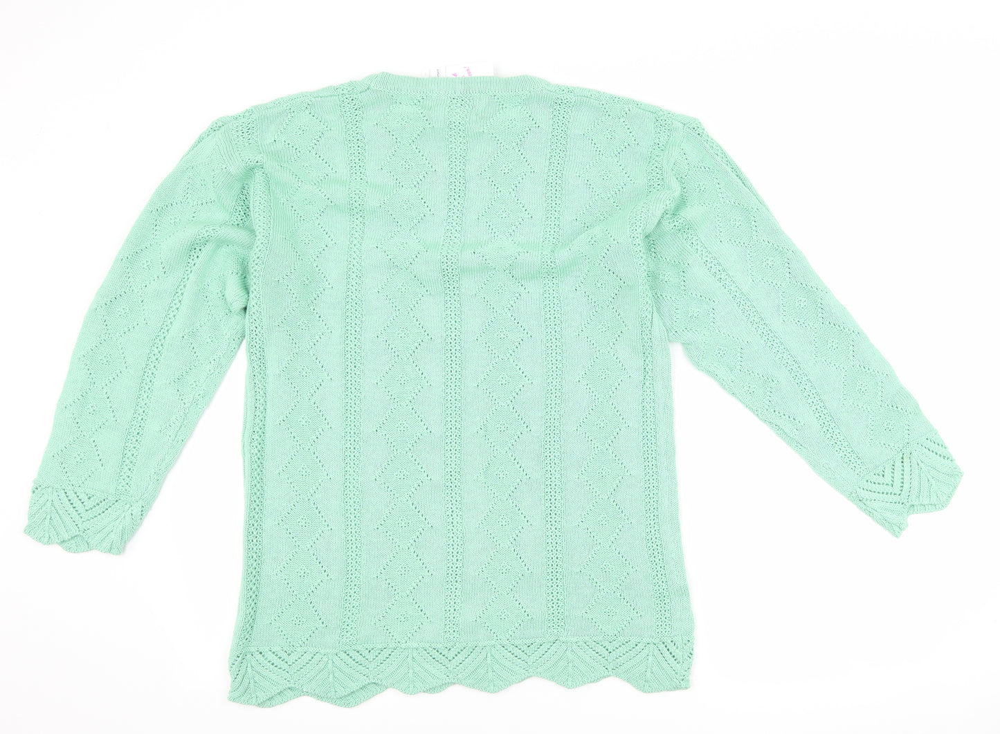 Woodpecker collection Womens Green   Pullover Jumper Size 10