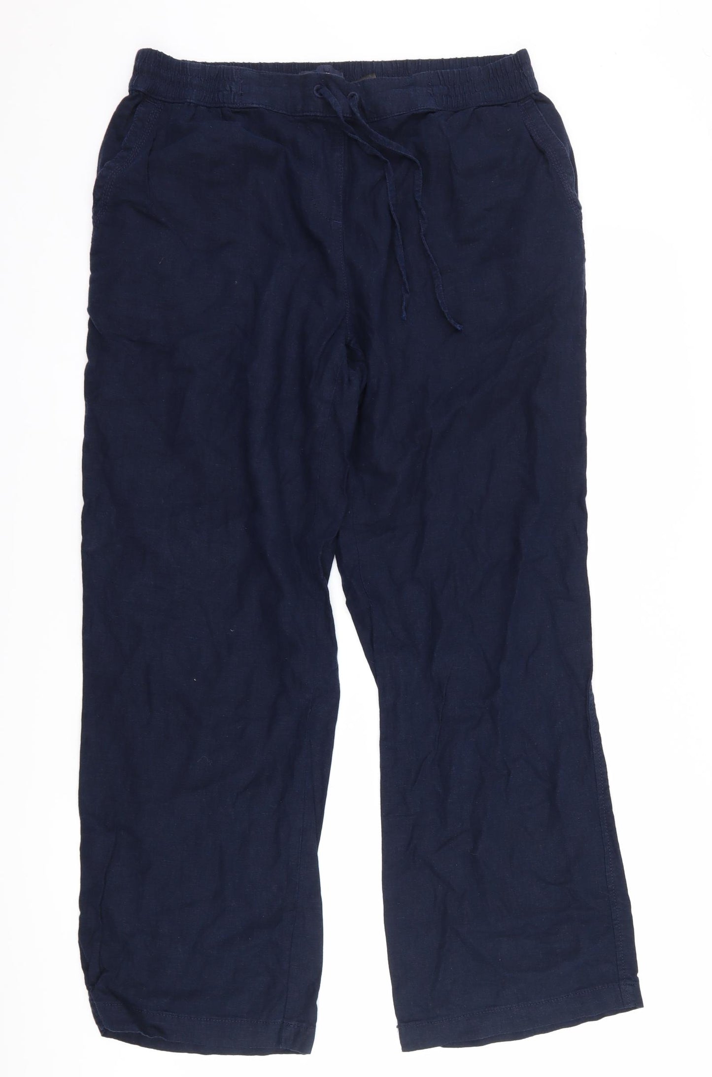 NEXT Womens Blue   Trousers  Size 14 L28 in