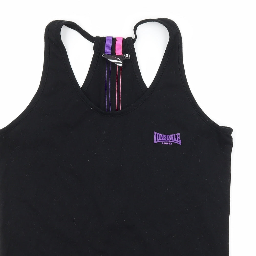 Lonsdale Womens Black   Camisole Tank Size 10
