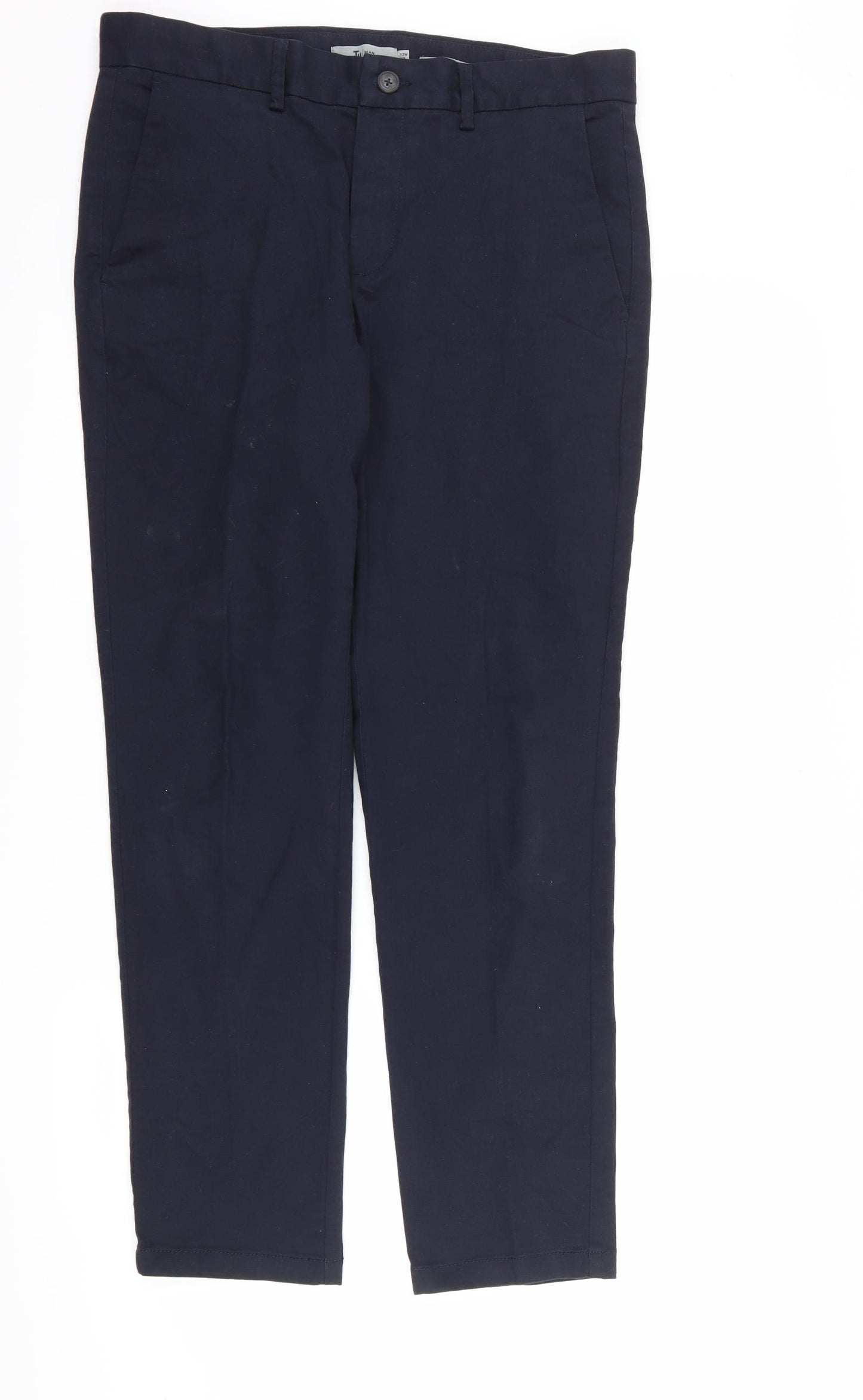 TU Mens Blue   Chino Trousers Size 32 in L30 in