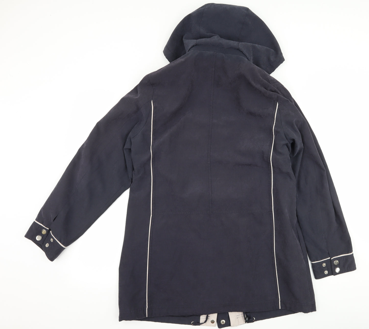 Katherine Hammond Womens Blue   Rain Coat Coat Size 14