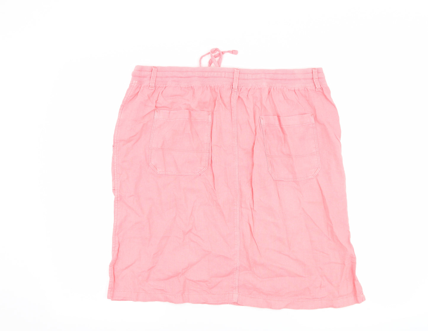 Marks and Spencer Womens Pink   Straight & Pencil Skirt Size 16