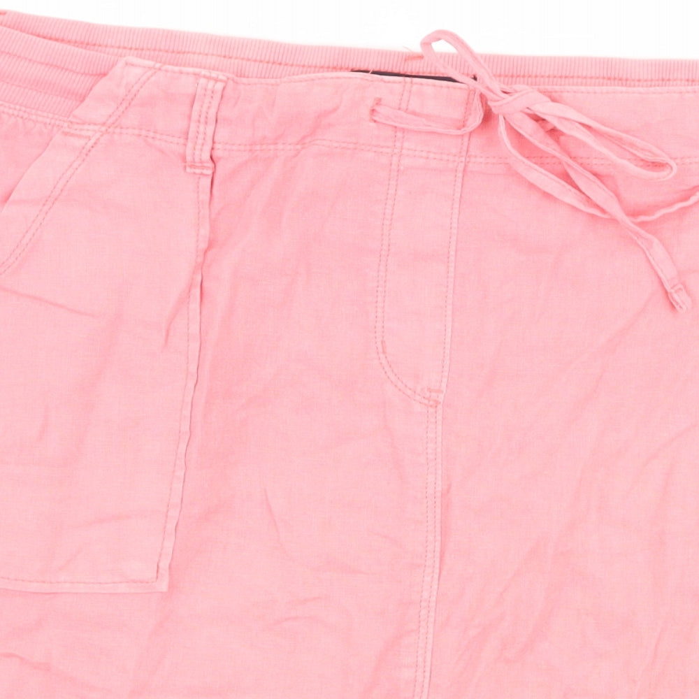 Marks and Spencer Womens Pink   Straight & Pencil Skirt Size 16